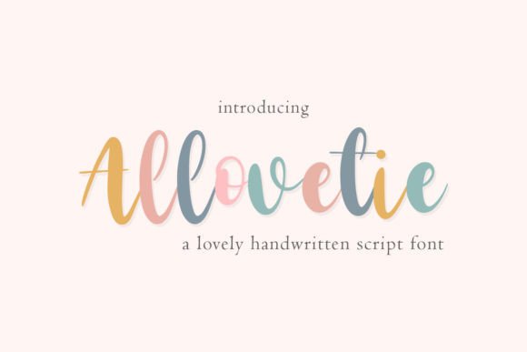 Allovetie: Your Go-To Handwritten Font for Every Project
