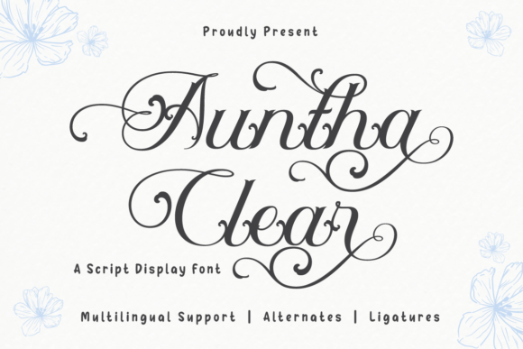Auntha Clear: The Script Font for Modern, Playful Design