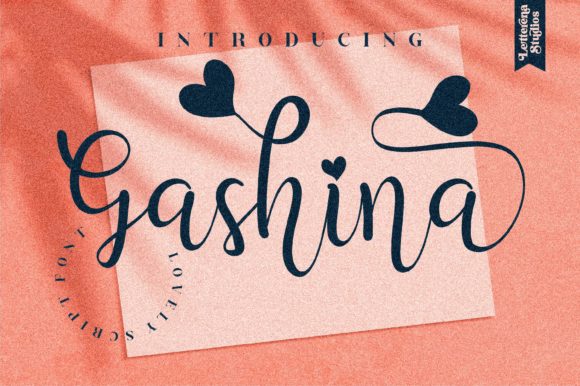 Gashina Script Font: Romantic Swashes for Branding & Design