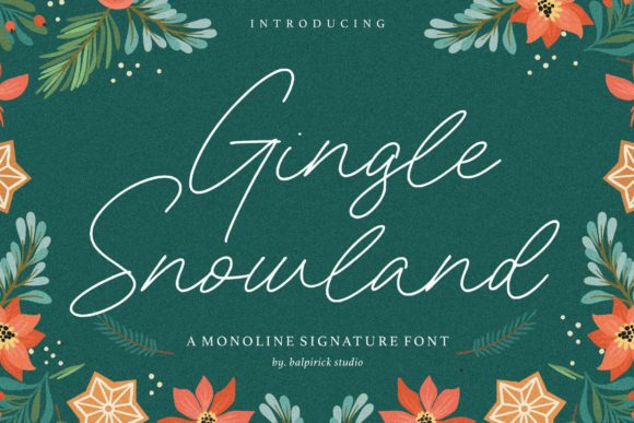 Gingle Snowland: A Monoline Script for Modern Branding
