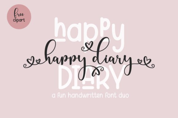 Happy Diary: A Versatile Duo Font for Modern Creators