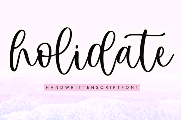 Holidate: A Script Font That Brings Elegant Charm to Your Projects