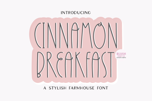 Rustic Charm for Modern Creators: The Cinnamon Breakfast Farmhouse Font
