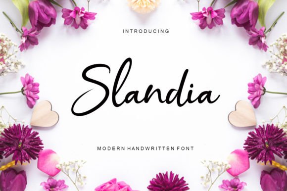 Slandia: A Modern Handwritten Script for Authentic Branding