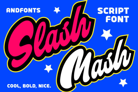 Slash Mash: A Retro Script Font with Modern Attitude